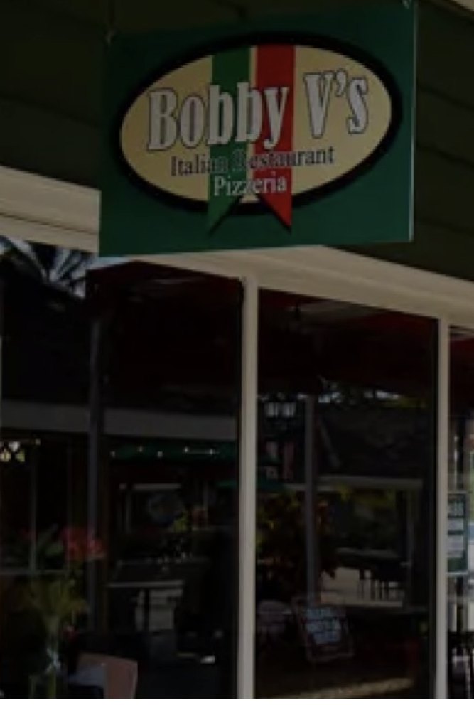 Bobby V's storefront sign